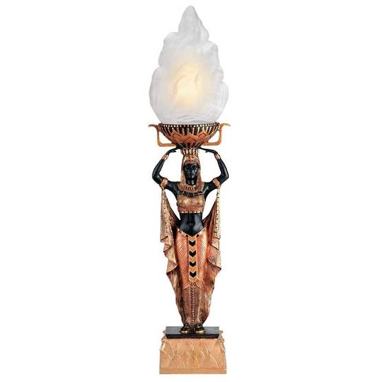 Egyptian Torch Offering Table Lamp
